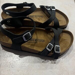 Birkenstock Kumba Sandals Black Leather Size EU 39 / US 8